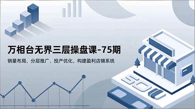 万相台无界三层操盘课-75期，销量布局、分层推广、投产优化，构建盈利店铺系统百度网盘下载