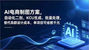 AI电商制图方案,自动化二创、SKU生成、批量处理,替代高额设计成本,单项目可省数千元-51自学联盟