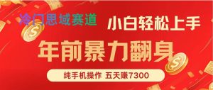 年前爆火项目,每单可以赚个300-2000,5天赚了7300-51自学联盟