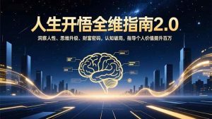 人生开悟全维指南2.0：洞察人性、思维升级、财富密码，认知破局，指导个人价值提升百万-51自学联盟