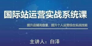 白老师·国际站运营实战系统(高质量询盘增长课)(部分更新)-51自学联盟