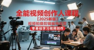 2025王松傲寒全能视频创作人课，视频拍摄剪辑编导运营，零基础学习视频创作-51自学联盟