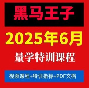【黑马王子】2025年06月量学特训班视频课程文档资料-51自学联盟