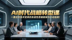 AI时代战略转型课：一套应对技术变革的系统性思维框架与行动指南！-51自学联盟
