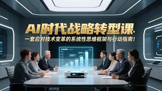 AI时代战略转型课：一套应对技术变革的系统性思维框架与行动指南！百度网盘下载