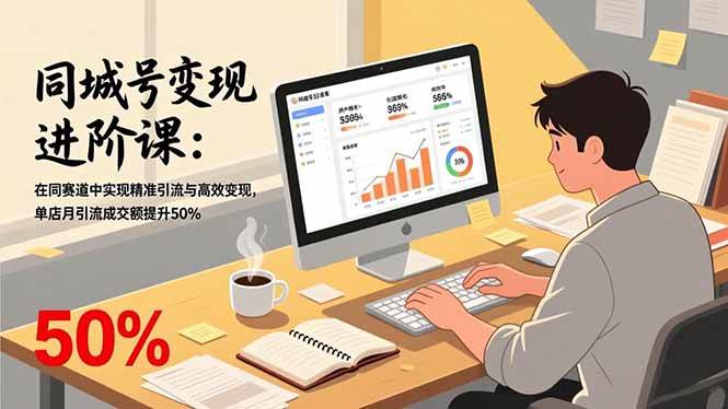 图片[1]-同城号变现进阶课：在同城赛道中实现精准引流与高效变现，单店月引流成交额提升50%-51自学联盟