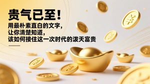 付费文章：贵气已至！用最朴素直白的文字，让你清楚知道，该如何接住这一次时代的泼天富贵-51自学联盟
