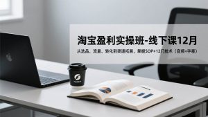 淘宝盈利实操班-线下课12月,从选品、流量、转化到渠道拓展,掌握SOP+12门技术(音频+字幕)-51自学联盟