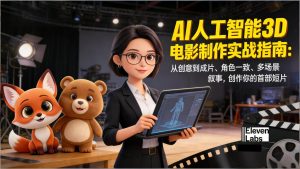 AI人工智能3D电影制作实战指南：从创意到成片、角色一致、多场景叙事，创作你的首部短片-51自学联盟