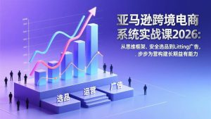 亚马逊跨境电商系统实战课2026：从思维框架、安全选品到Listing广告，步步为营构建长期盈利能力-51自学联盟