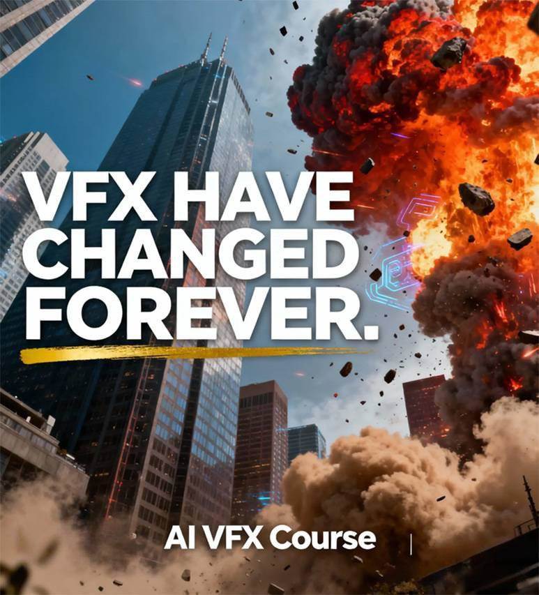 图片[2]-AI视觉特效（AI VFX）实战课：运用前沿工具高效制作电影级爆炸、火焰、烟雾、环境和角色特效-资源<span class=