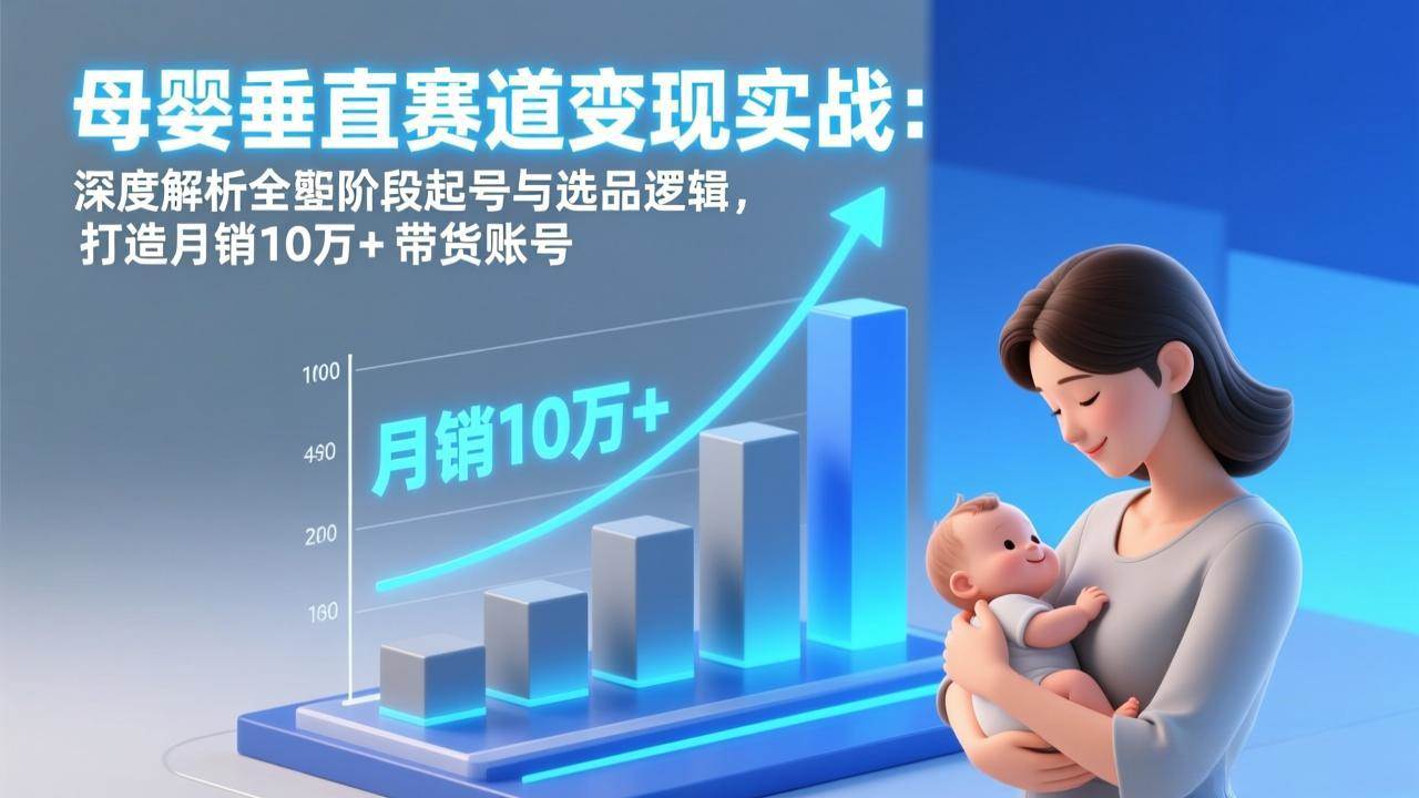图片[1]-母婴垂直赛道变现实战：深度解析三大阶段起号与选品逻辑，打造月<span class=