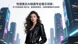 性感美女AI绘画专业提示词库:近千张成品图+提示词,直接复制使用,出图质量媲美专业画师-51自学联盟