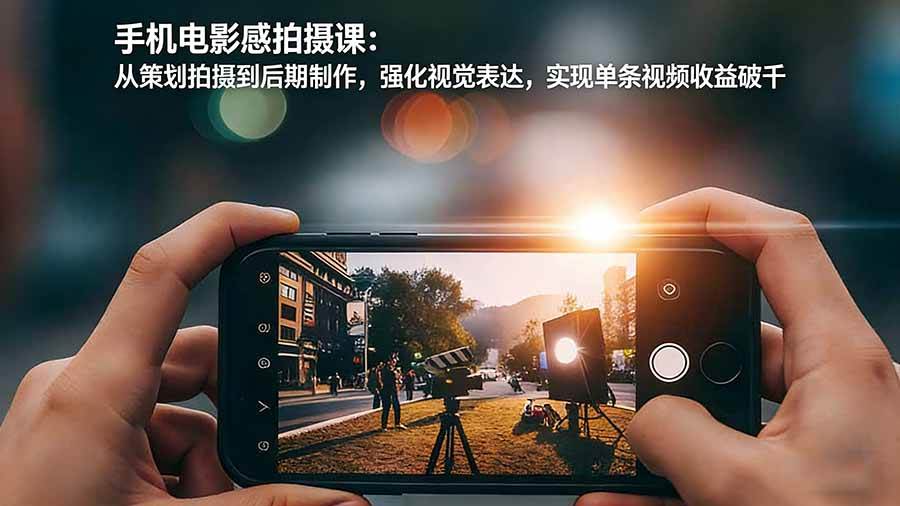 图片[1]-手机电影感拍摄课：从策划拍摄到<span class=