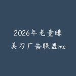 2026年老董赚美刀广告联盟mediabuy项目课程-51自学联盟