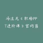 冯注龙《职场PPT进阶课》官网售98元-51自学联盟