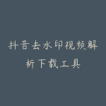 抖音去水印视频解析下载工具-51自学联盟