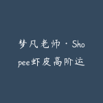 梦凡老师·Shopee虾皮高阶运营课程-51自学联盟