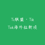 Tc联盟·TikTok海外拉新项目-51自学联盟
