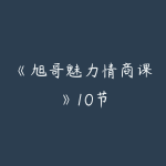 《旭哥魅力情商课》10节-51自学联盟