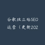 谷歌独立站SEO运营（更新2026）-51自学联盟