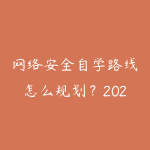 网络安全自学路线怎么规划?2026年新手少走弯路的课程指南-51自学联盟
