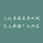 小红书高客单私域怎么承接？从内容种草到成交SOP路线-51自学联盟