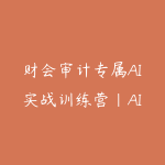 财会审计专属AI实战训练营|AI协同编程+Python审计工具箱+Excel VBA加载项落地-51自学联盟